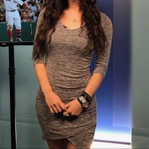 Leith side ruched tight dress